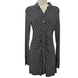 FREE PEOPLE Shayla Mini Dress Black White Size S